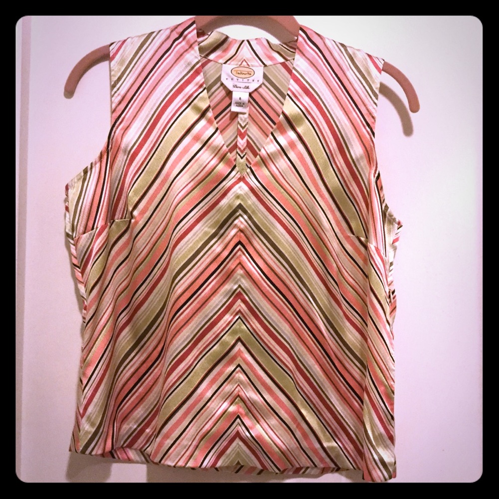 Talbots Petites Silk Top Sz 6P